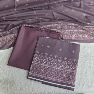 maroon geometric printed 3pc